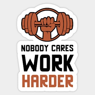 Work Harder Sticker